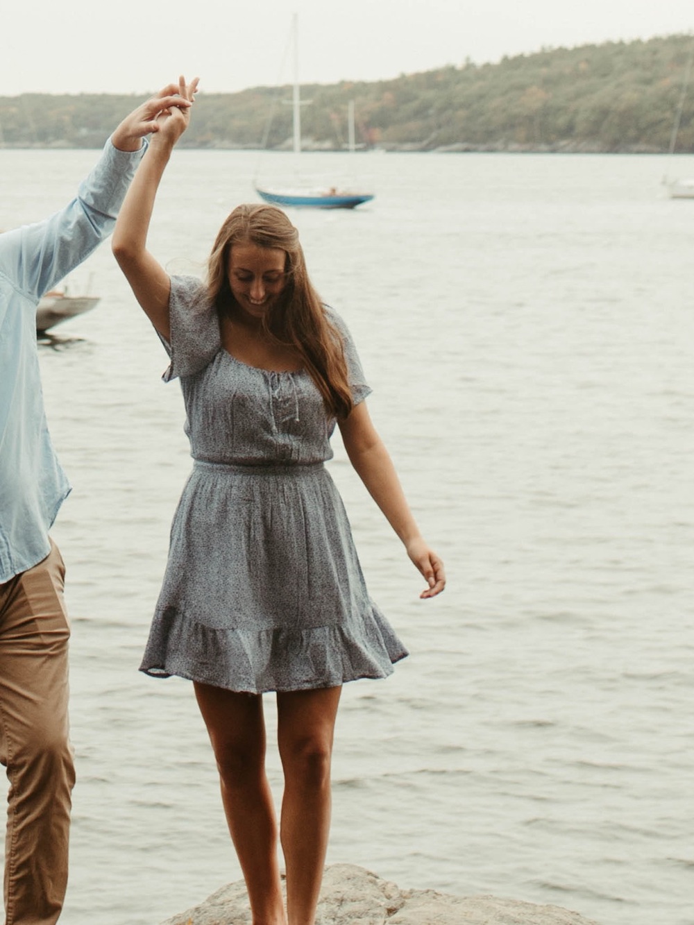Blue Abercrombie and Fitch mini dress